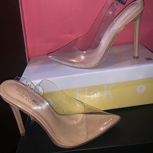Clear heels